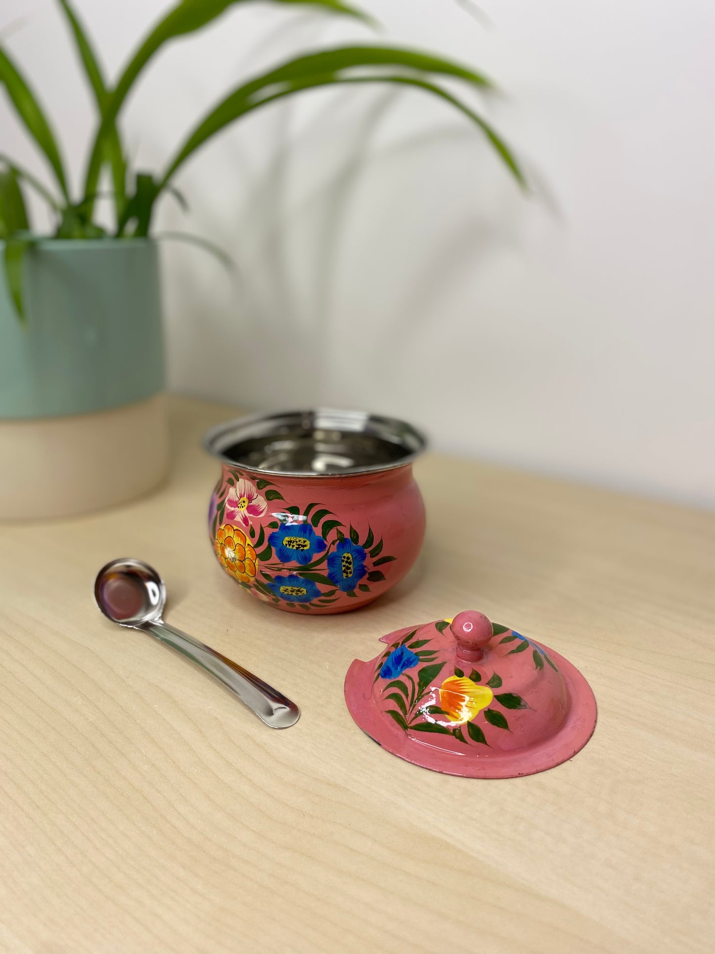 Mallow Pink Sugar Pot