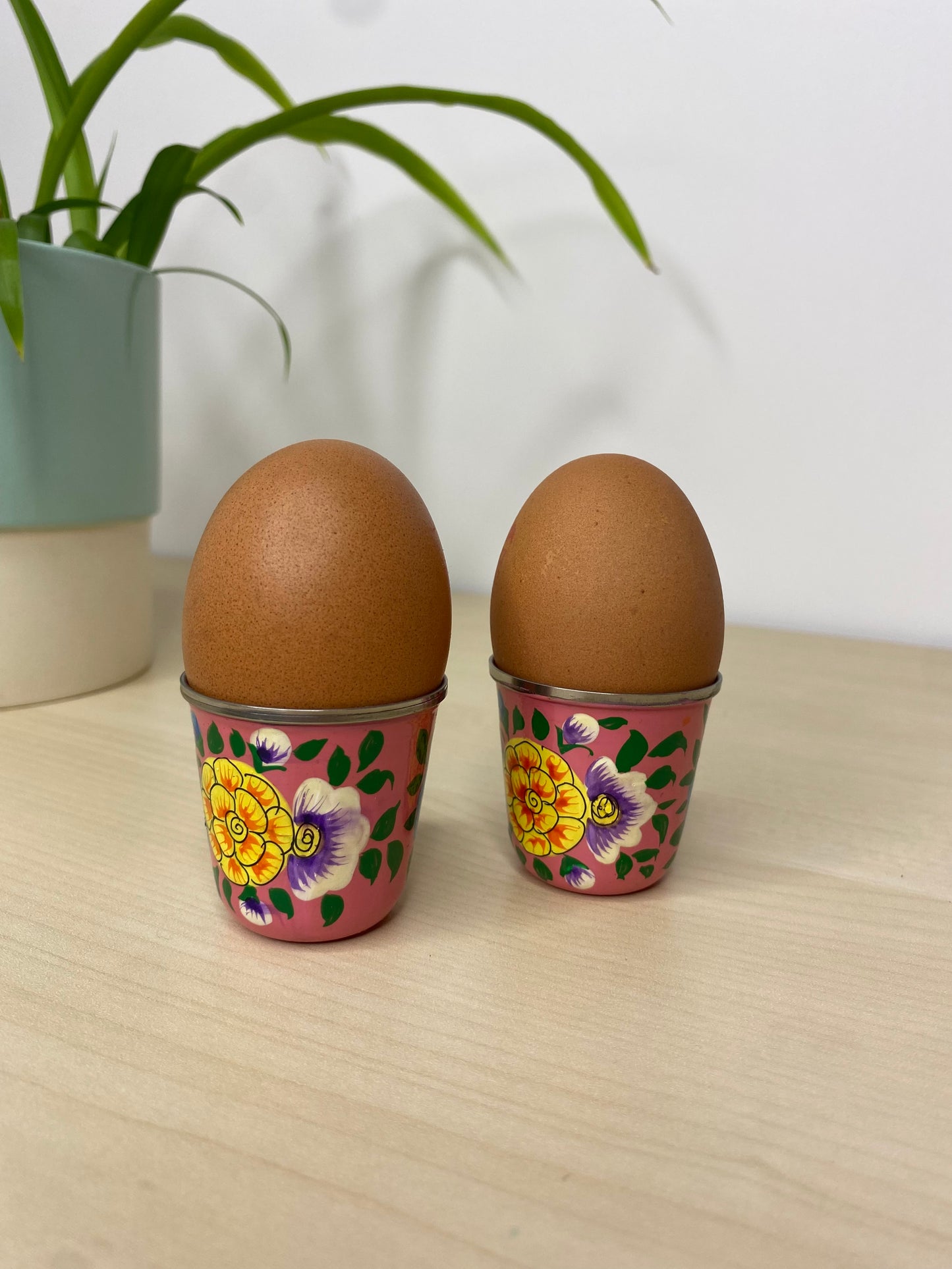 Mallow Egg Cup Pair
