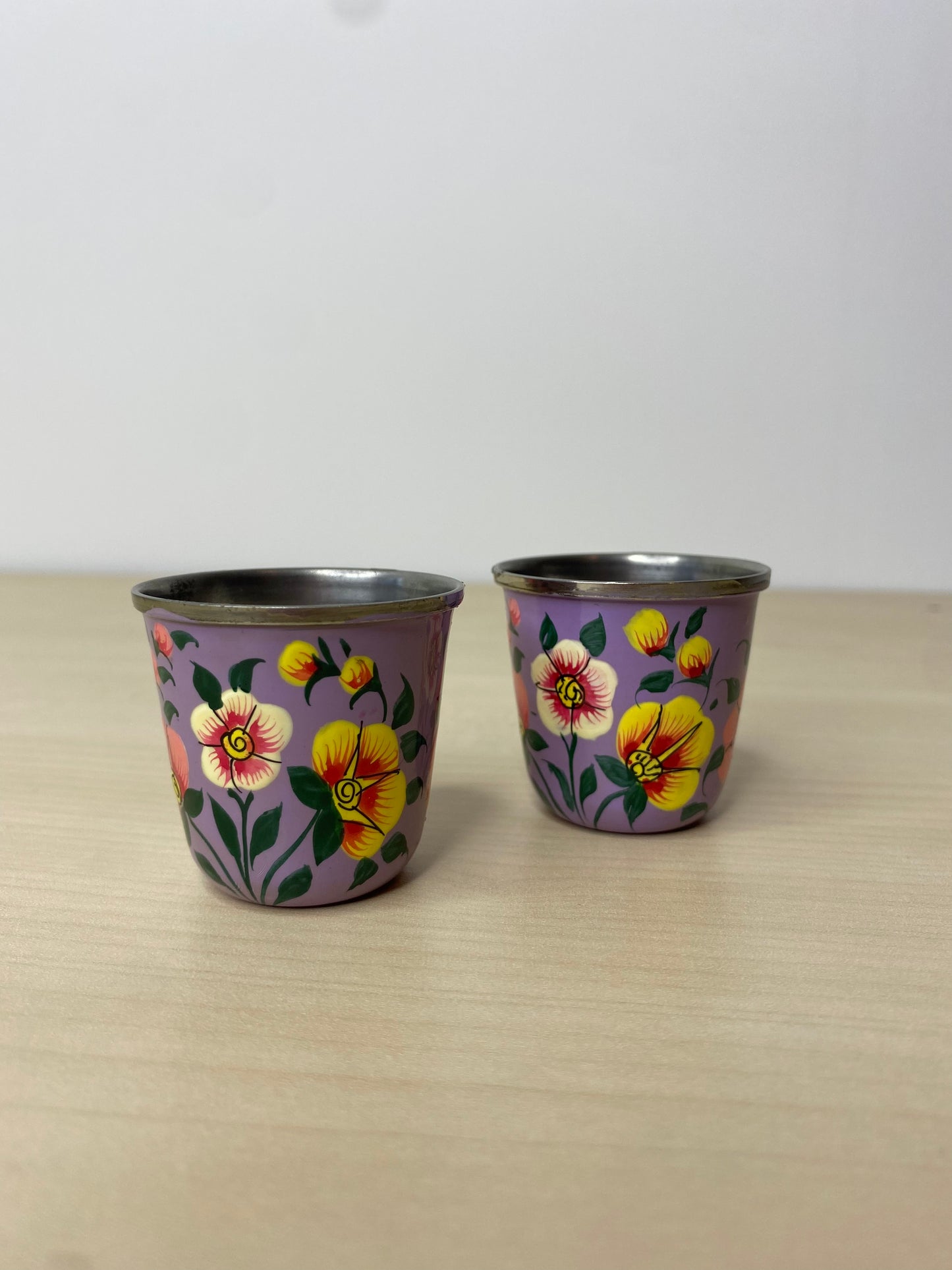 Violet Egg Cup Pair