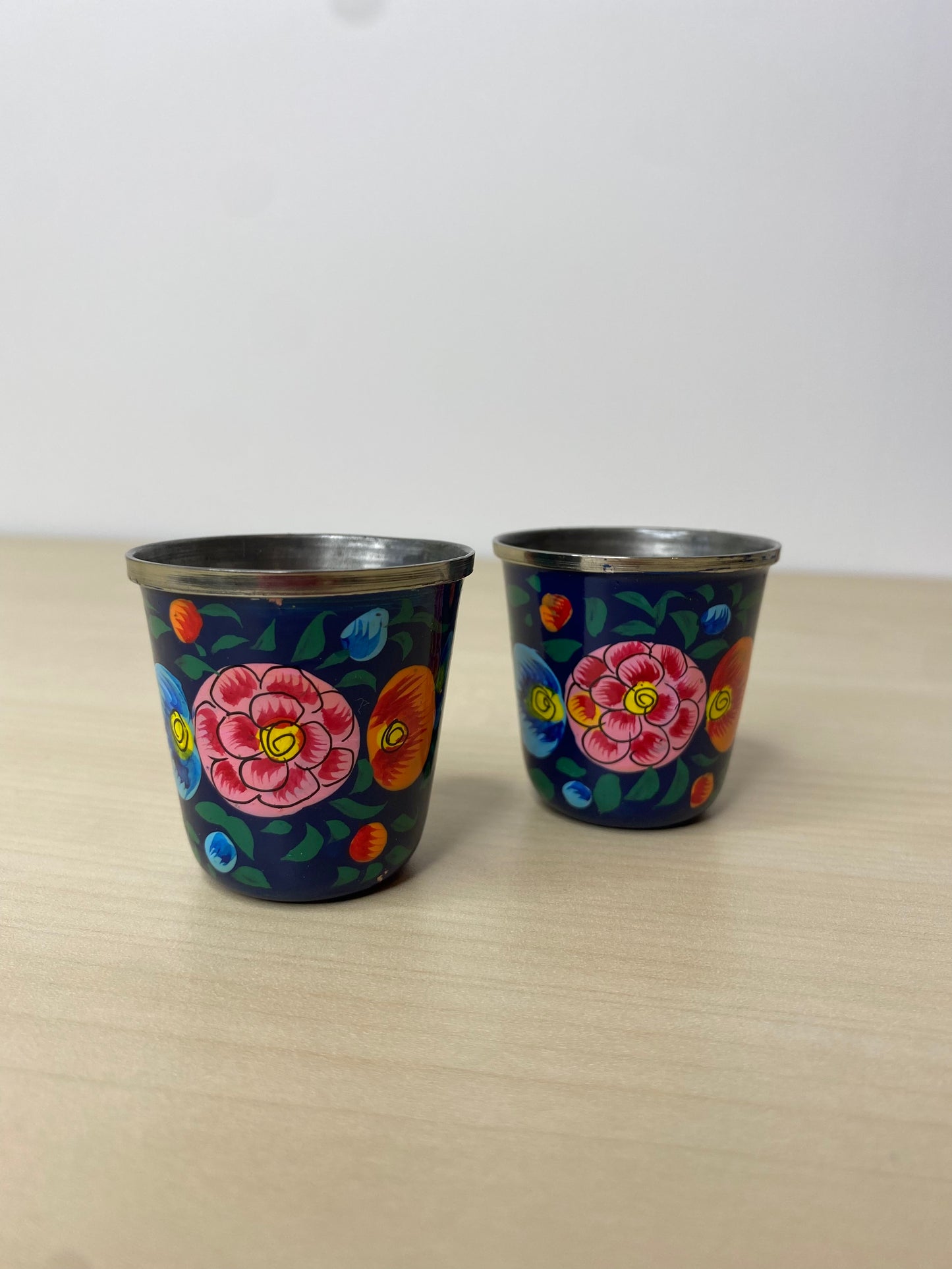 Indigo Egg Cup Pair