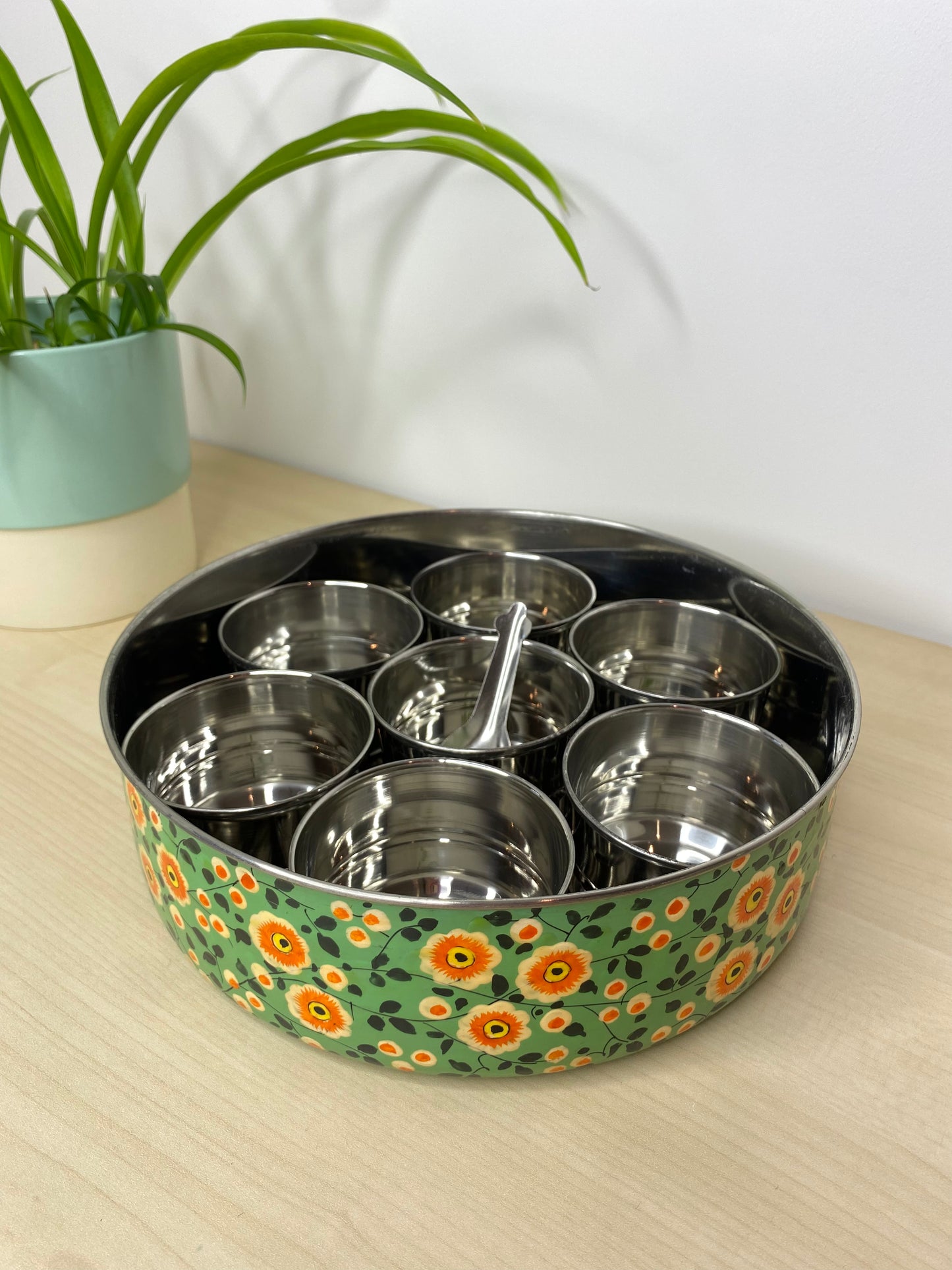 Meadow Green Spice Box