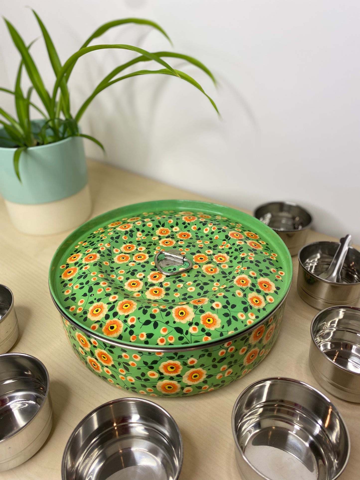 Meadow Green Spice Box