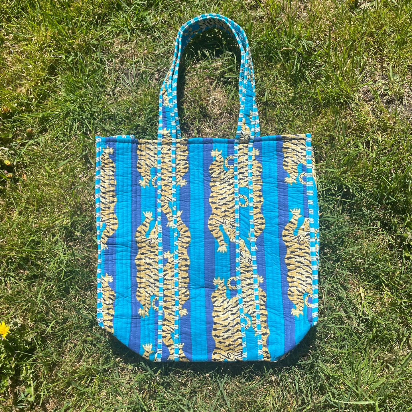 Blueberry Tiger Tote Bag