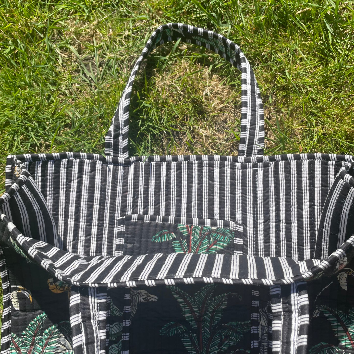 Black Jungle Tote Bag