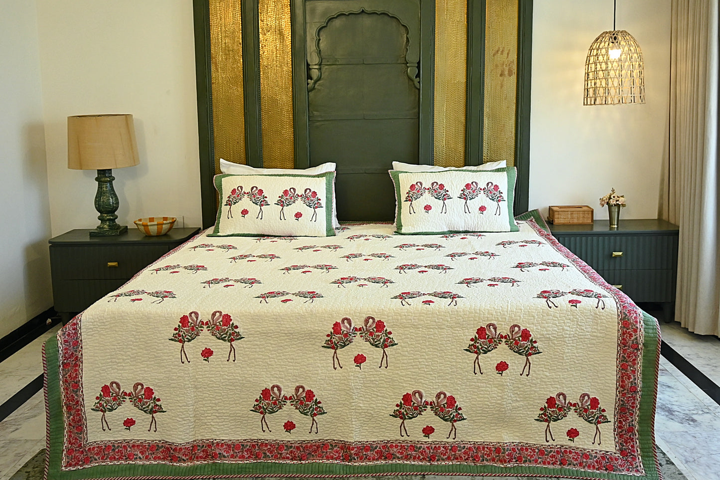 Dancing Swan Bedspread