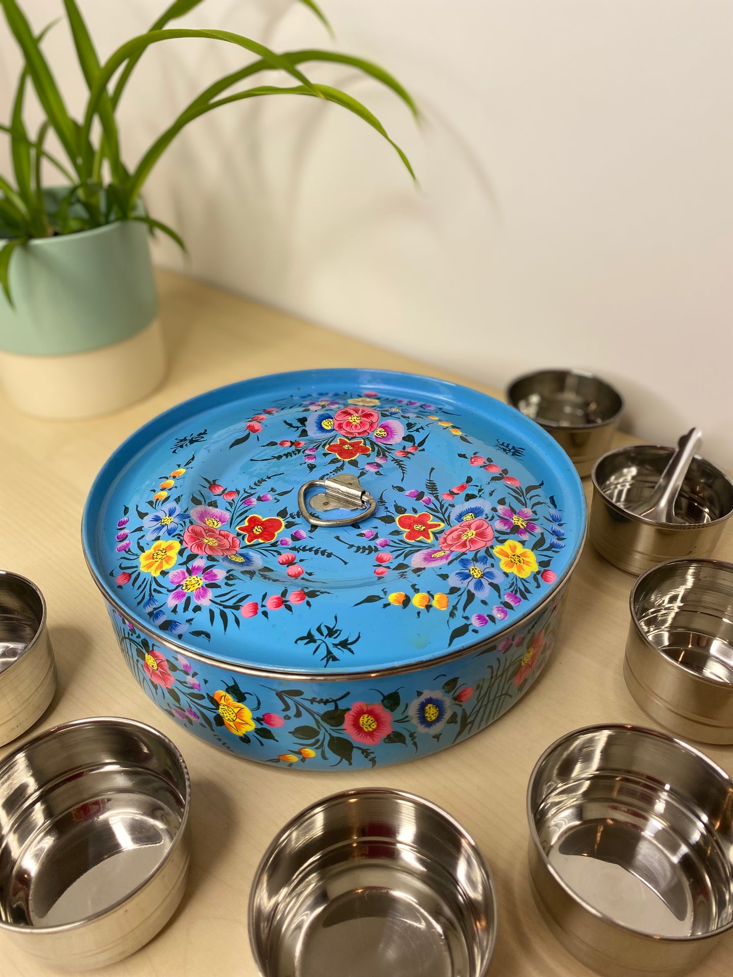 Sky Blue Spice Box