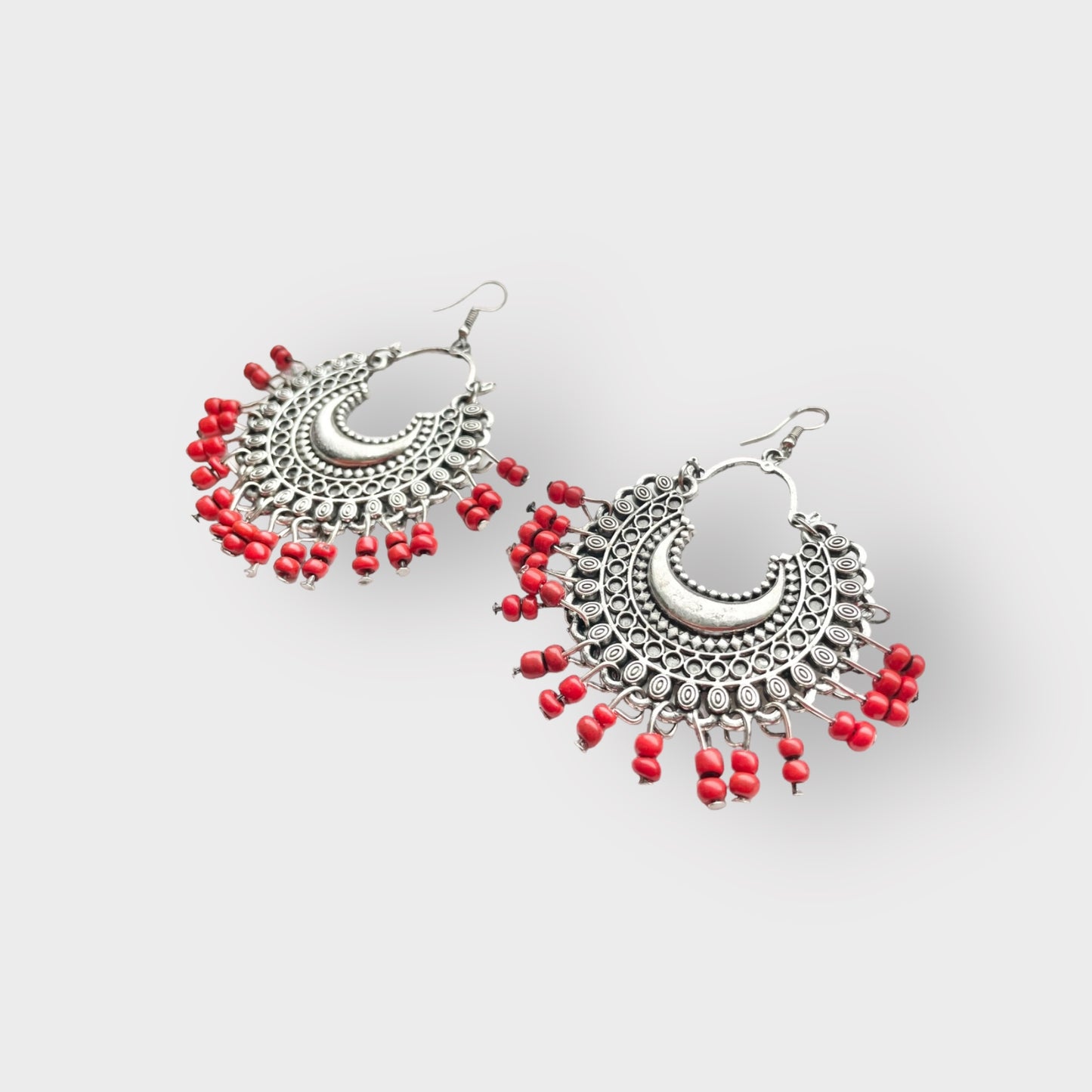Tribal Coral Earrings